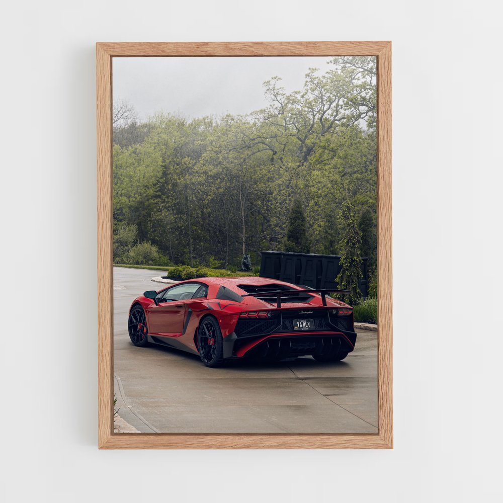 Poster Aventador Vitesse métalliques – affiche Lamborghini (vue 4)